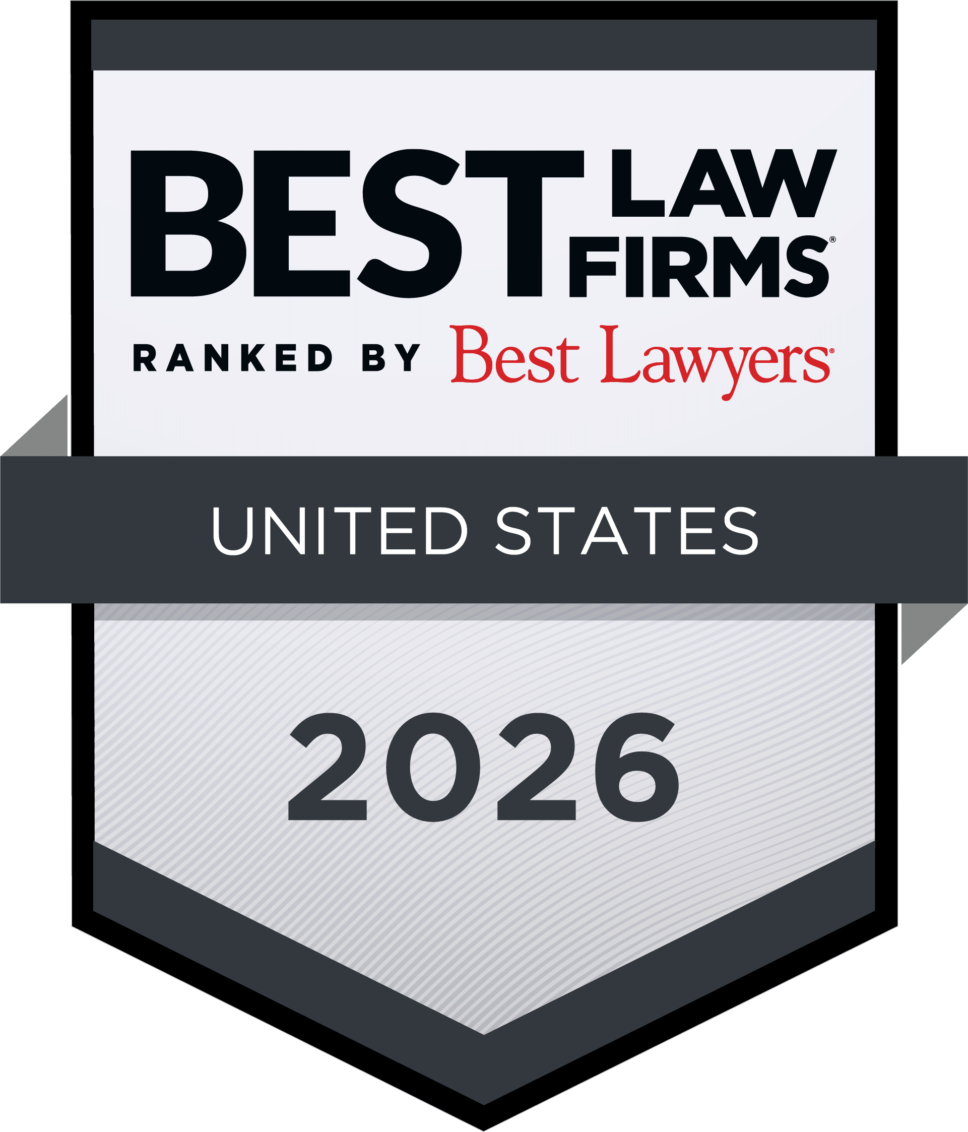 Award badge stating 'Best Law Firms' ranked by Best Lawyers, United States 2026. National-92457-spec-ccUS-ed16-Year-Original - Oliver Law Office National-92457-spec-ccUS-ed16-Year-Original - Oliver Law Office
