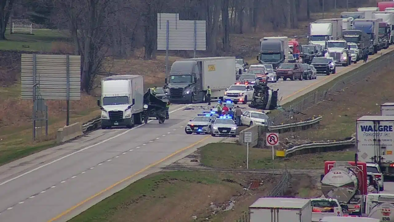Truck accident on Ohio highway I-270 I270-East-Crash-1 - Oliver Law Office