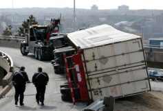 Truck accident on Ohio highway